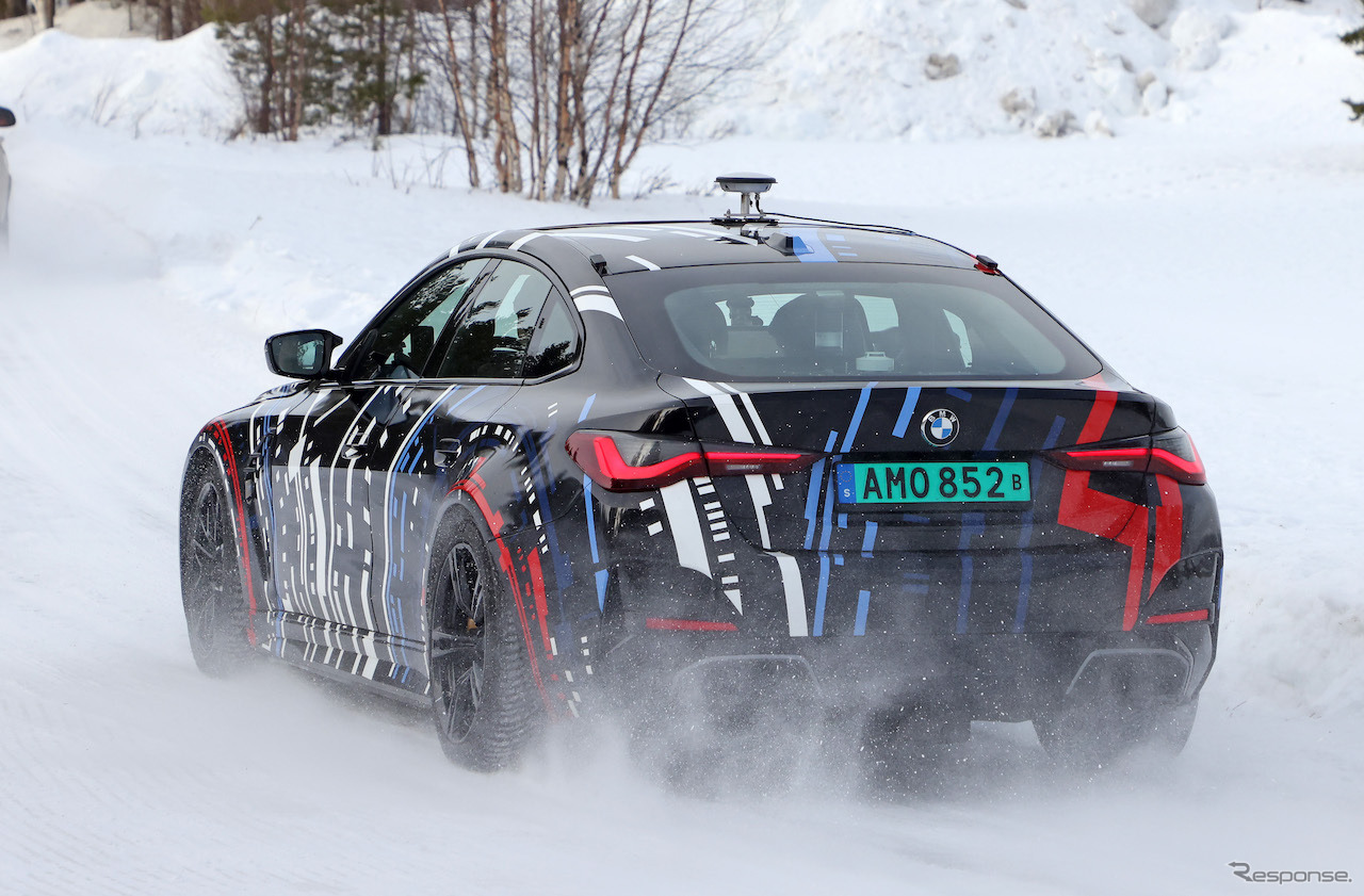 BMW Mが開発する高性能4モーターEVのプロトタイプ（スクープ写真）