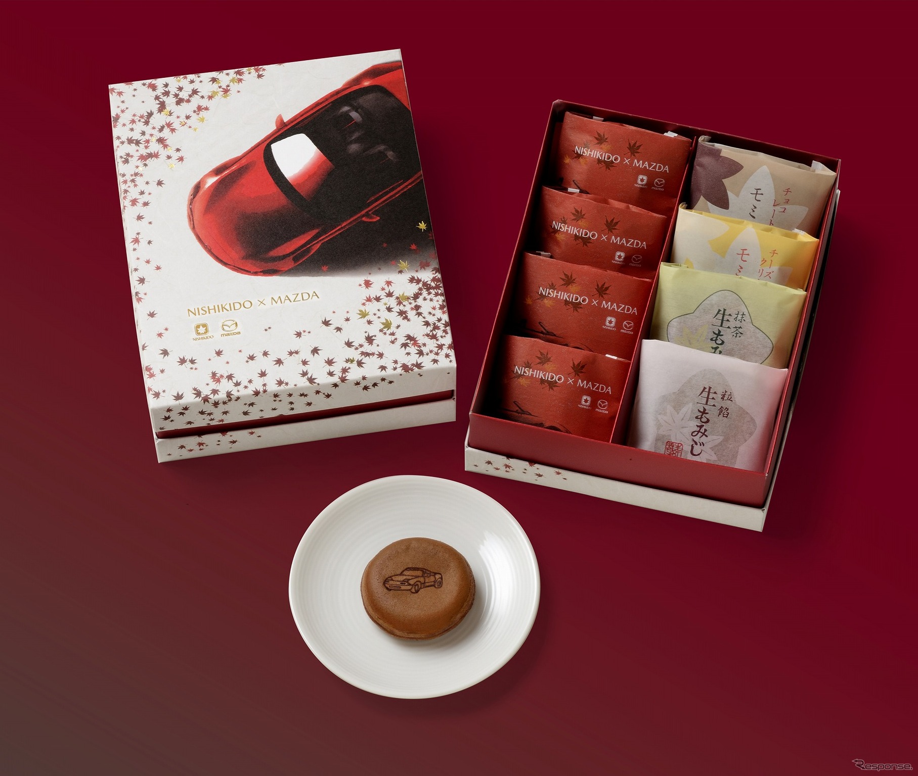 にしき堂×MAZDA 特製饅頭&もみじ詰合せ