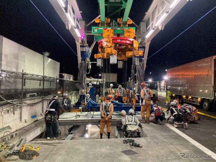 東名多摩川橋、現在の工事進捗状況