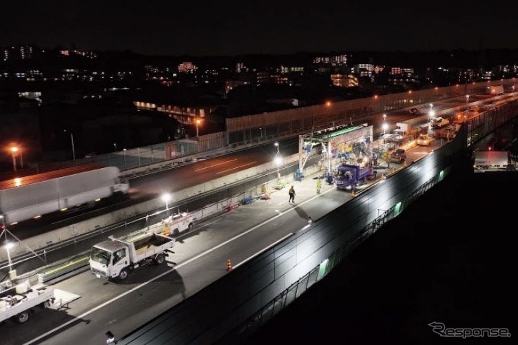 東名多摩川橋、現在の工事進捗状況
