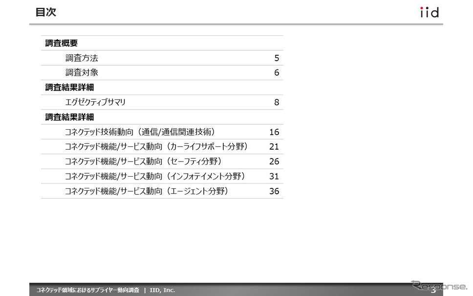 【調査レポート】コネクテッド領域におけるサプライヤー動向調査