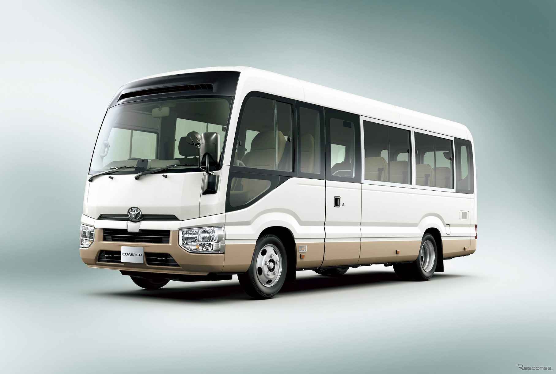 トヨタ コースター LX（ロングボディ・24人乗り）（ホワイト／ベージュ）