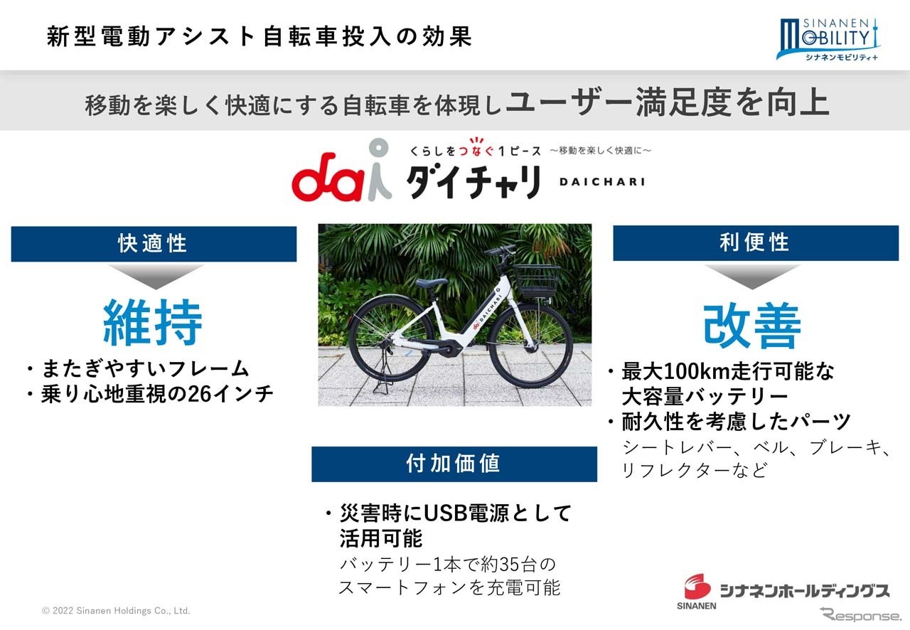 新型電動アシスト自転車投入のメリット