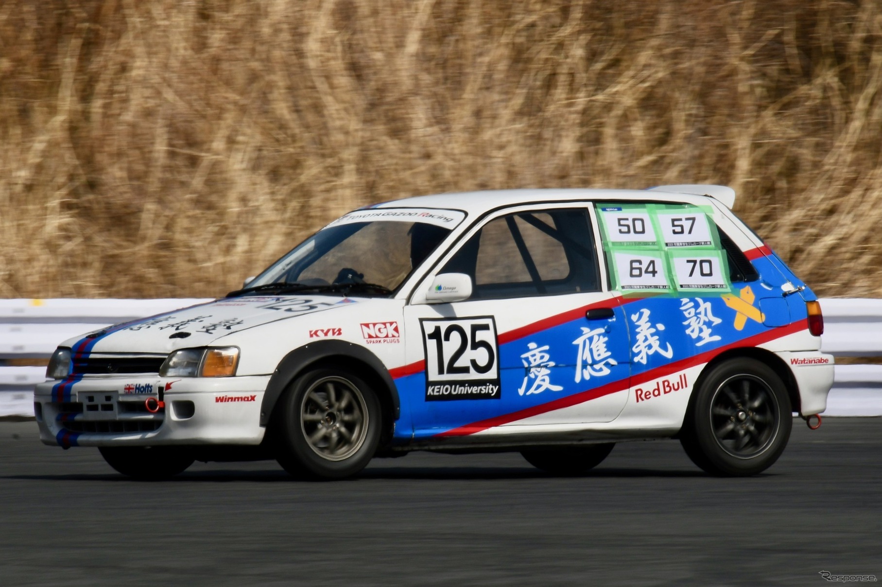 新人戦に参加したトヨタ スターレット（関東自動車部新人戦2023）