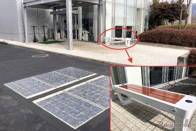 「Wattway Pack」の施工事例：民間工場（東亜利根ボーリング）でのスマートチェアとの連携