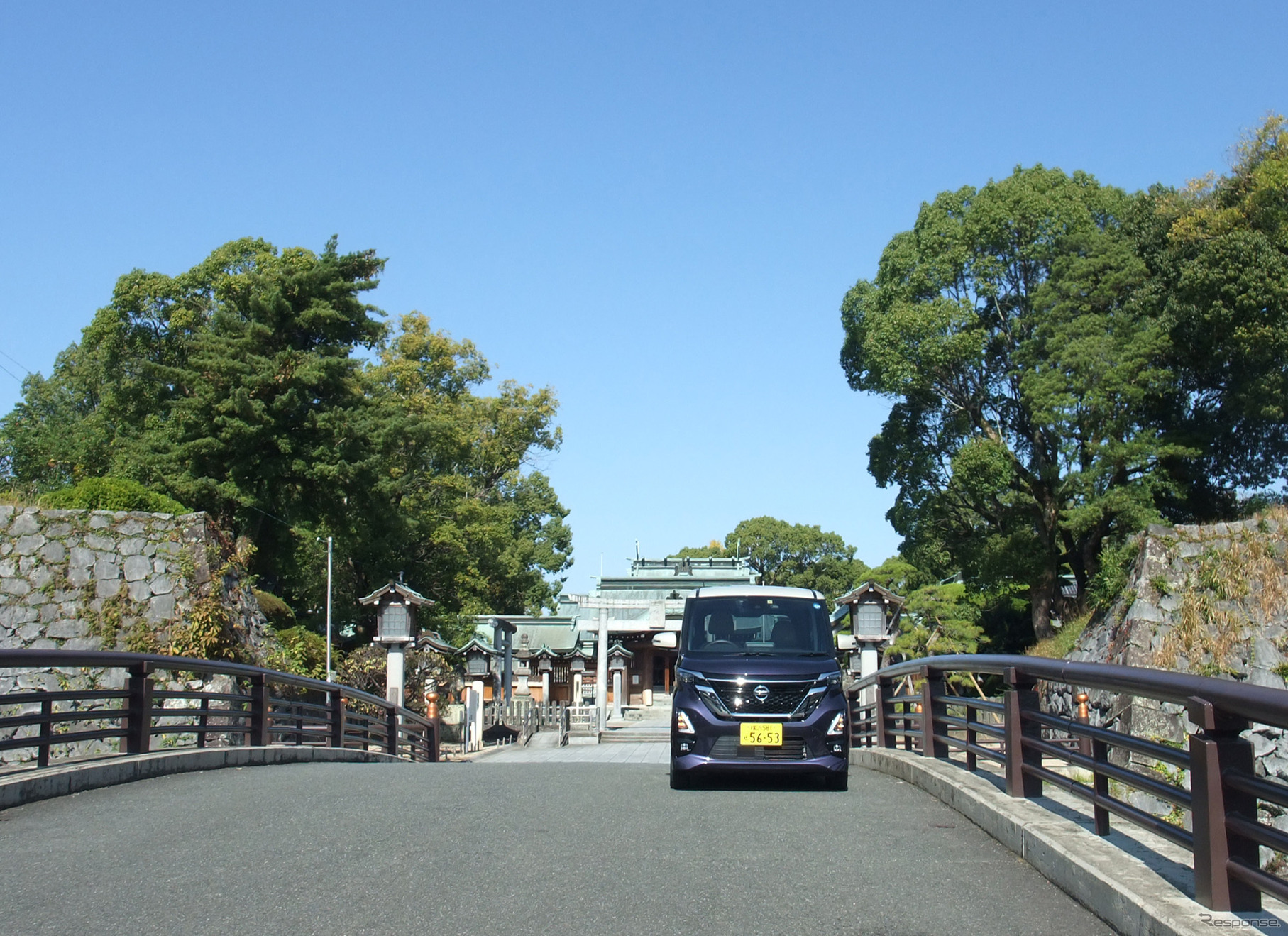 熊本県の八代城址にて記念撮影。