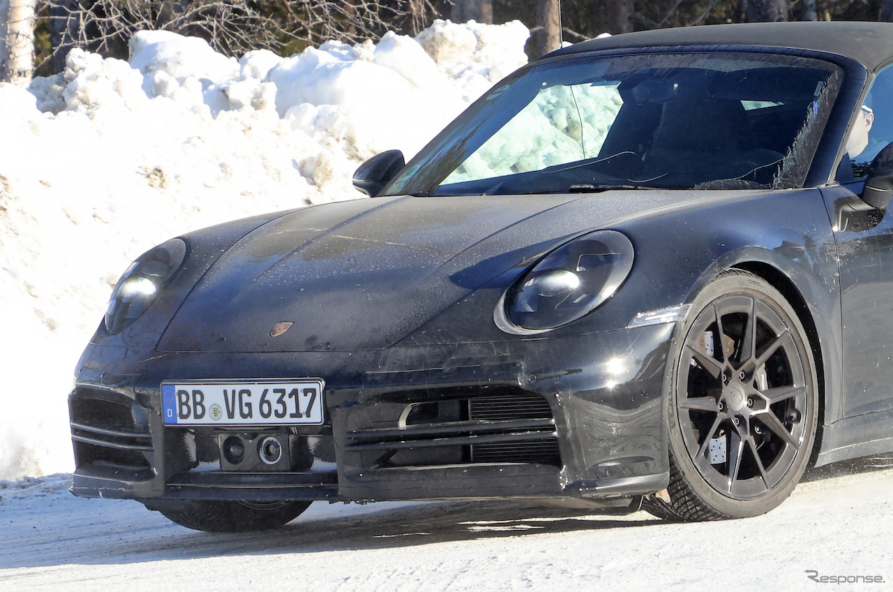 ポルシェ 911タルガ 改良新型プロトタイプ（スクープ写真）