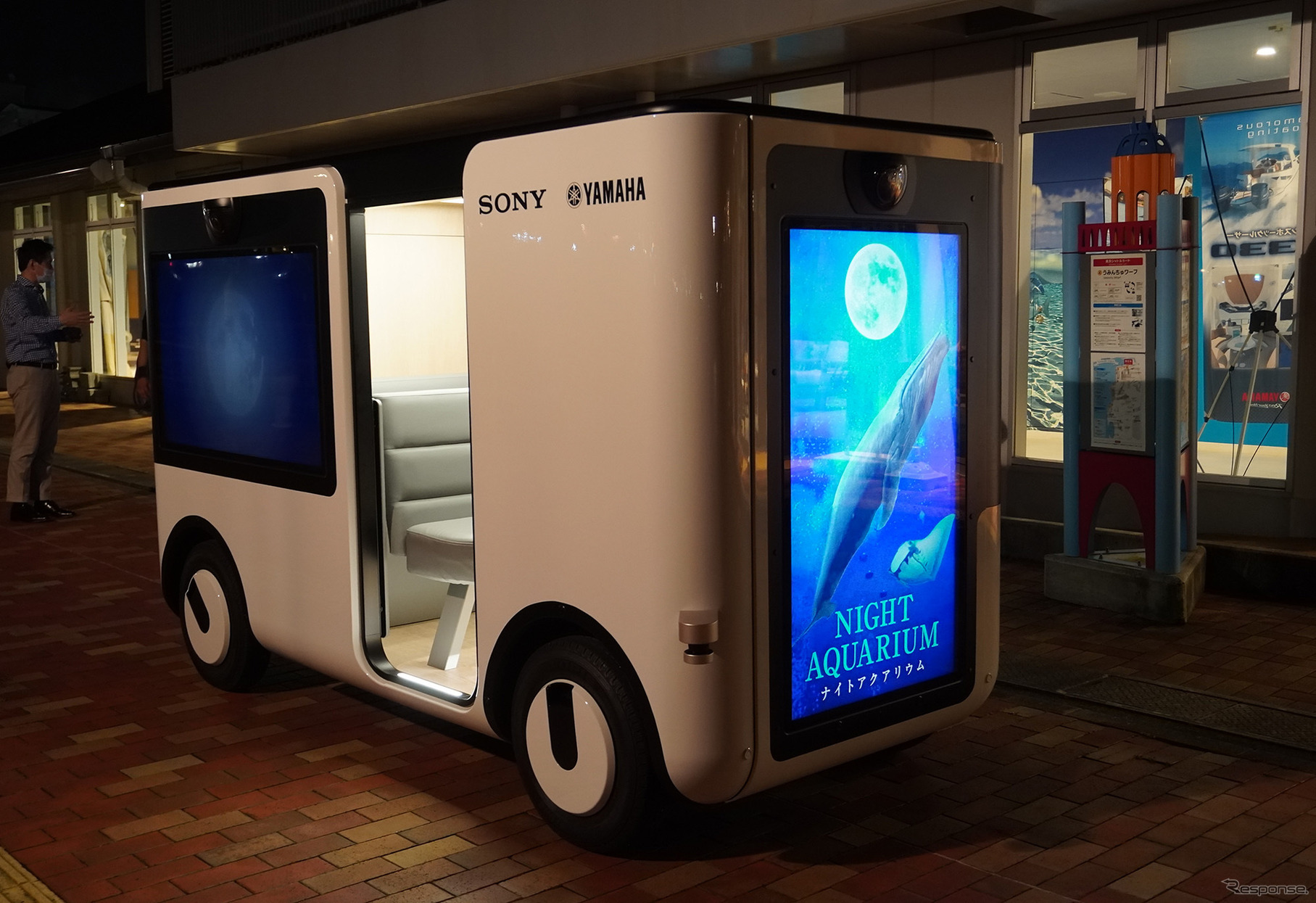 ヤマハ発動機とソニーの共同開発によるエンタメ自動走行車両『SC-1』