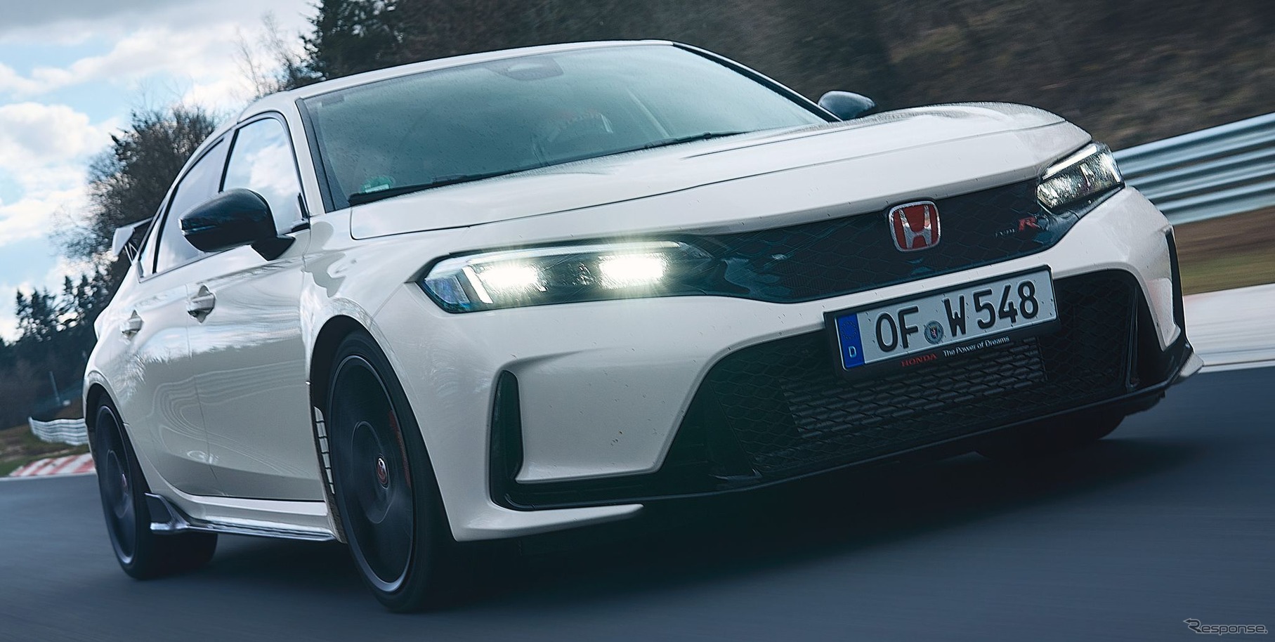 ホンダ・シビック・タイプR 新型のニュル・タイムアタック仕様。これと同じ仕様が「タイプR‐S」になる予定
