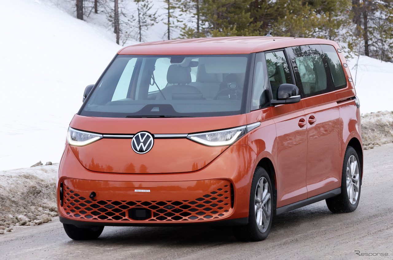 VW ID. Buzz ロングバージョン 市販型プロトタイプ（スクープ写真）