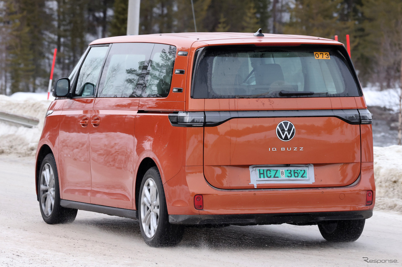 VW ID. Buzz ロングバージョン 市販型プロトタイプ（スクープ写真）