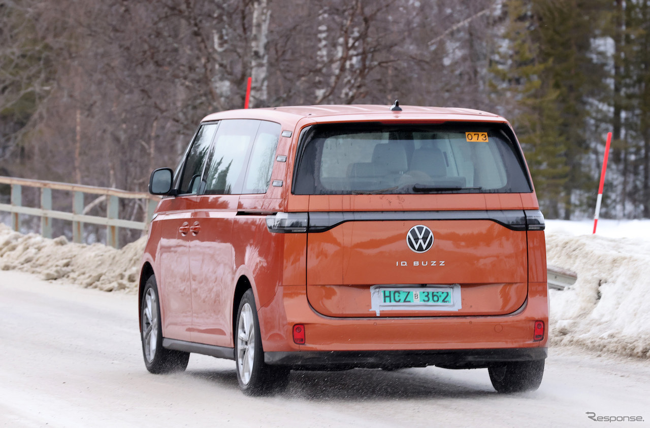 VW ID. Buzz ロングバージョン 市販型プロトタイプ（スクープ写真）