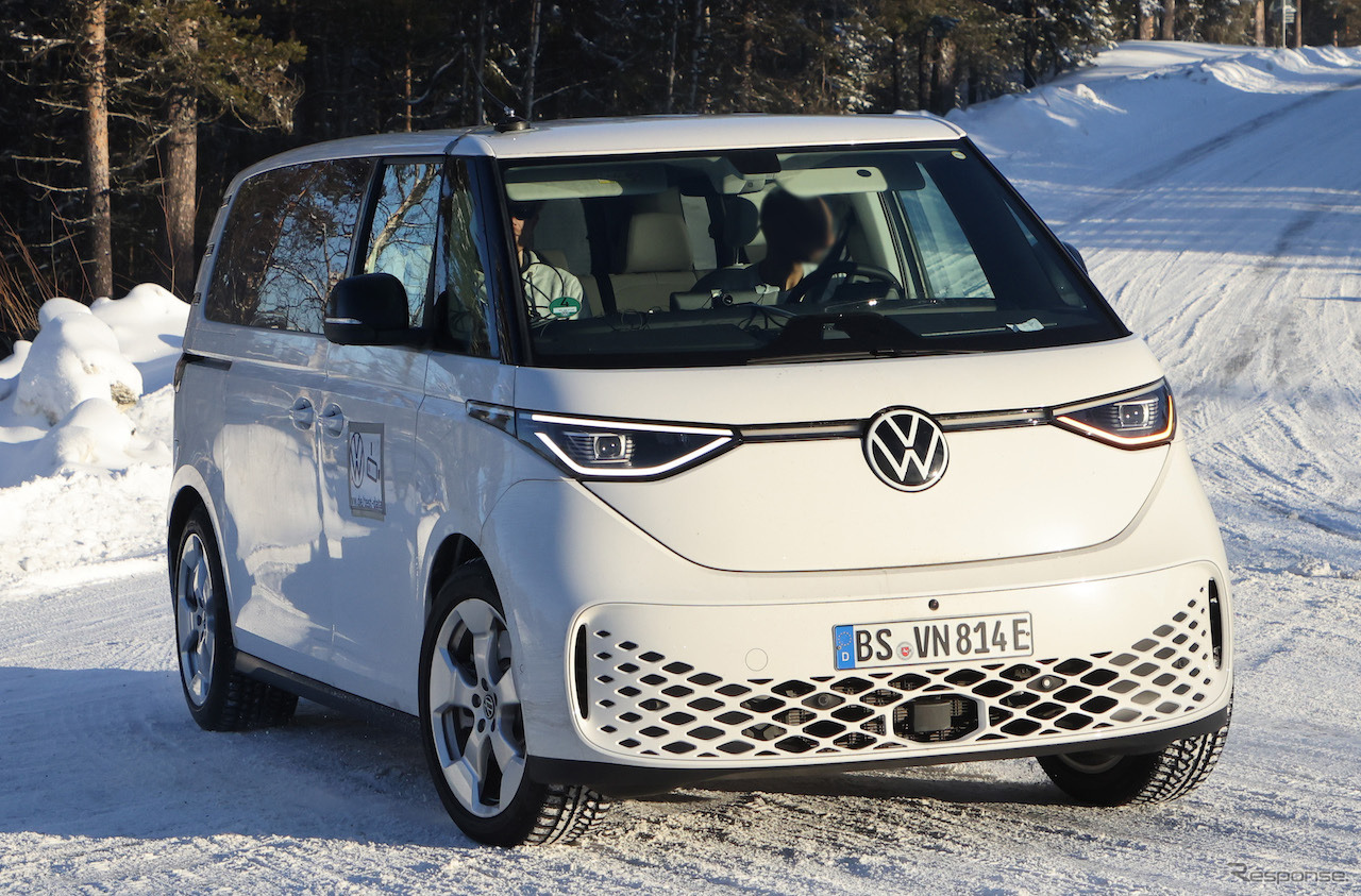 VW ID. Buzz ロングバージョン 市販型プロトタイプ（スクープ写真）