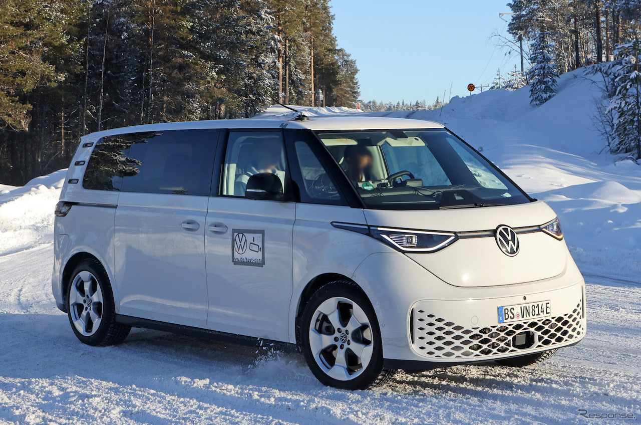 VW ID. Buzz ロングバージョン 市販型プロトタイプ（スクープ写真）