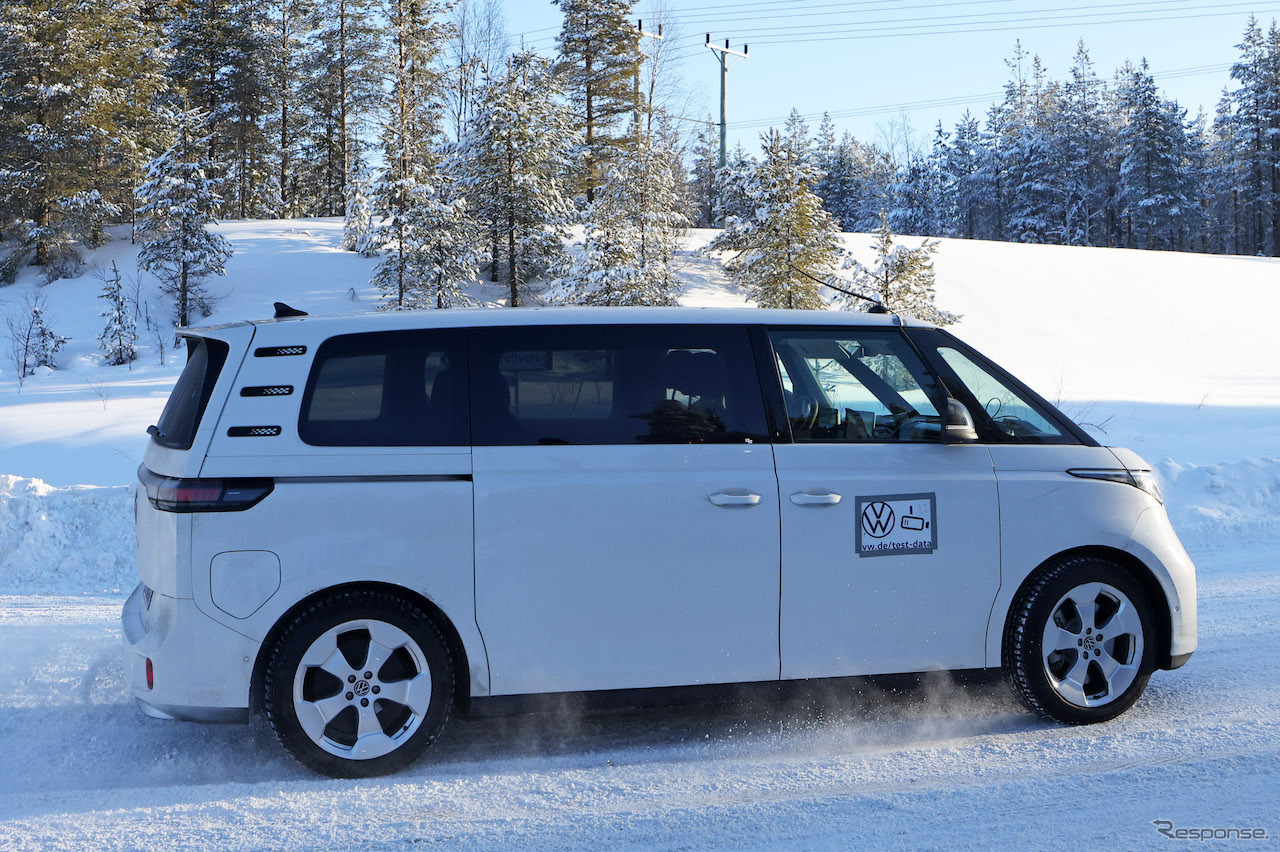 VW ID. Buzz ロングバージョン 市販型プロトタイプ（スクープ写真）