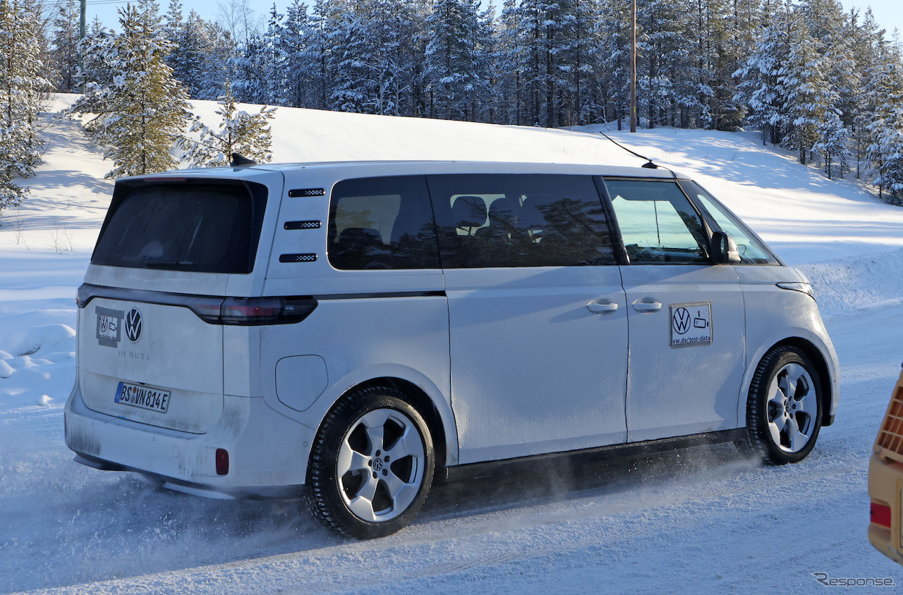 VW ID. Buzz ロングバージョン 市販型プロトタイプ（スクープ写真）
