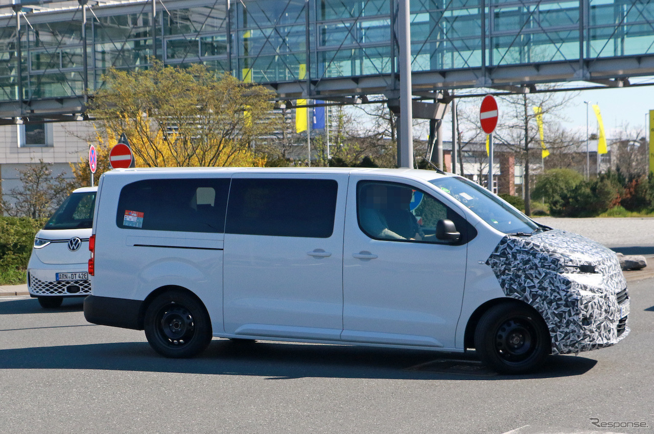 トヨタ プロエースシティ/ヴァーソ 改良新型と思われるプロトタイプ（スクープ写真）