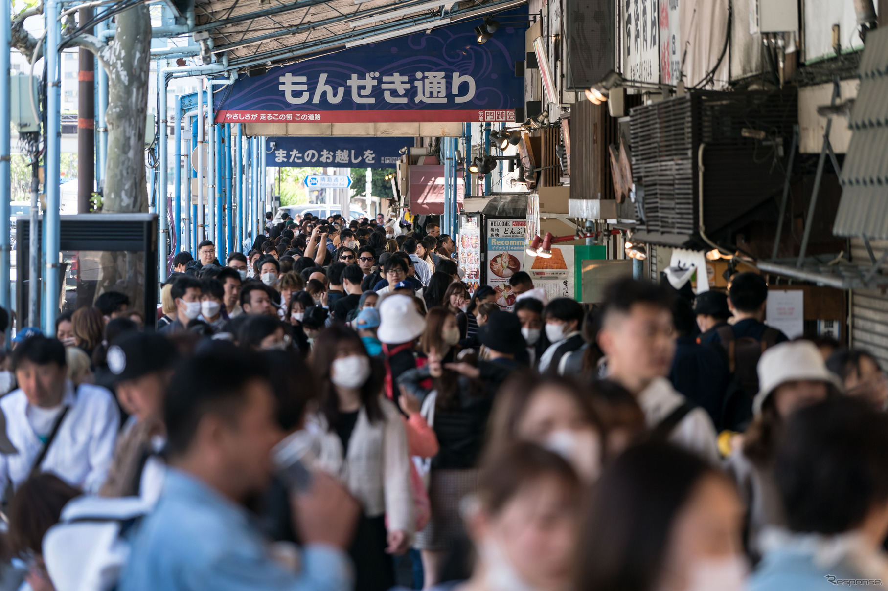 東京都、築地場外市場（5月2日）