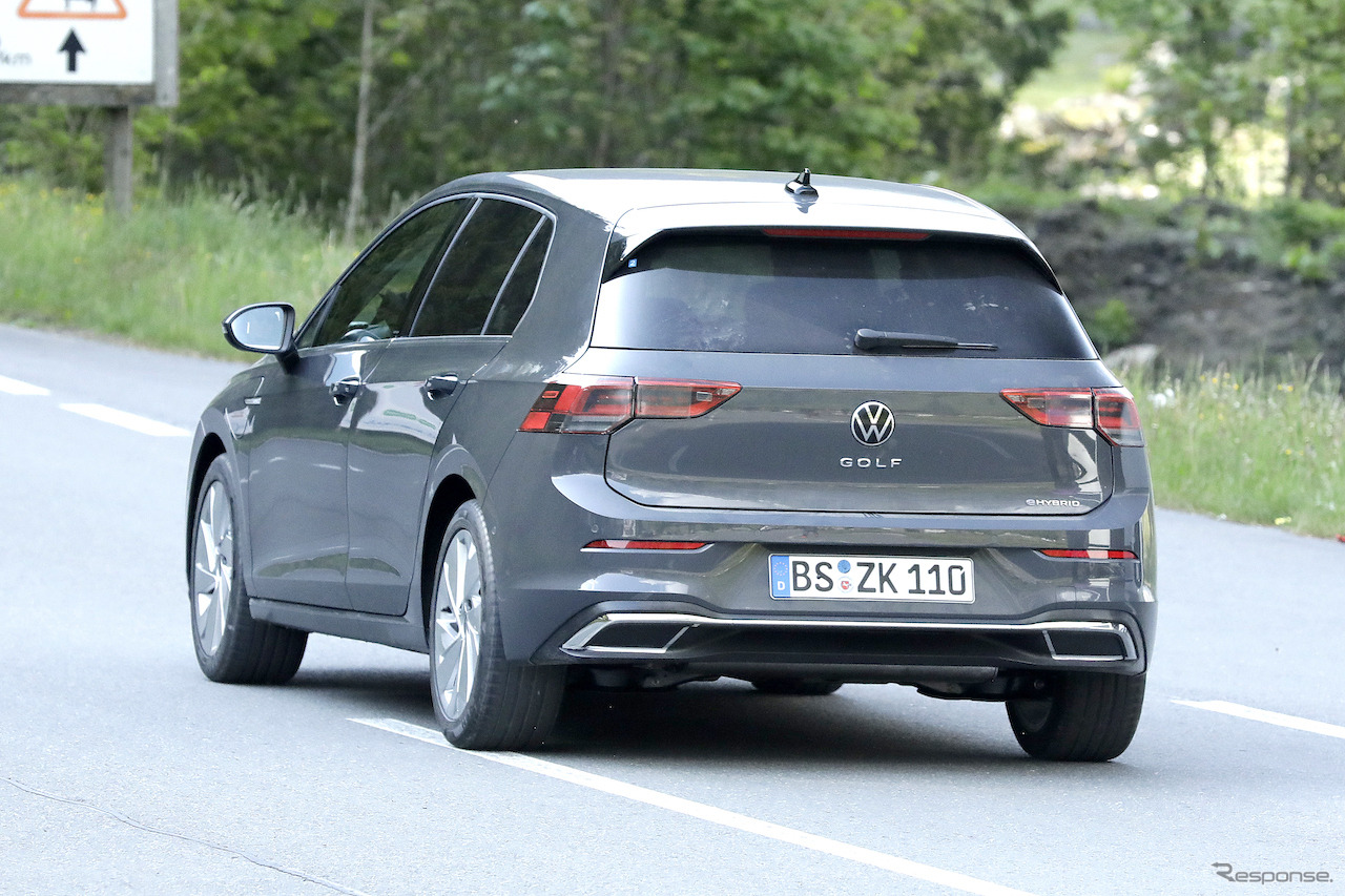 VW ゴルフ 改良新型プロトタイプ（スクープ写真）