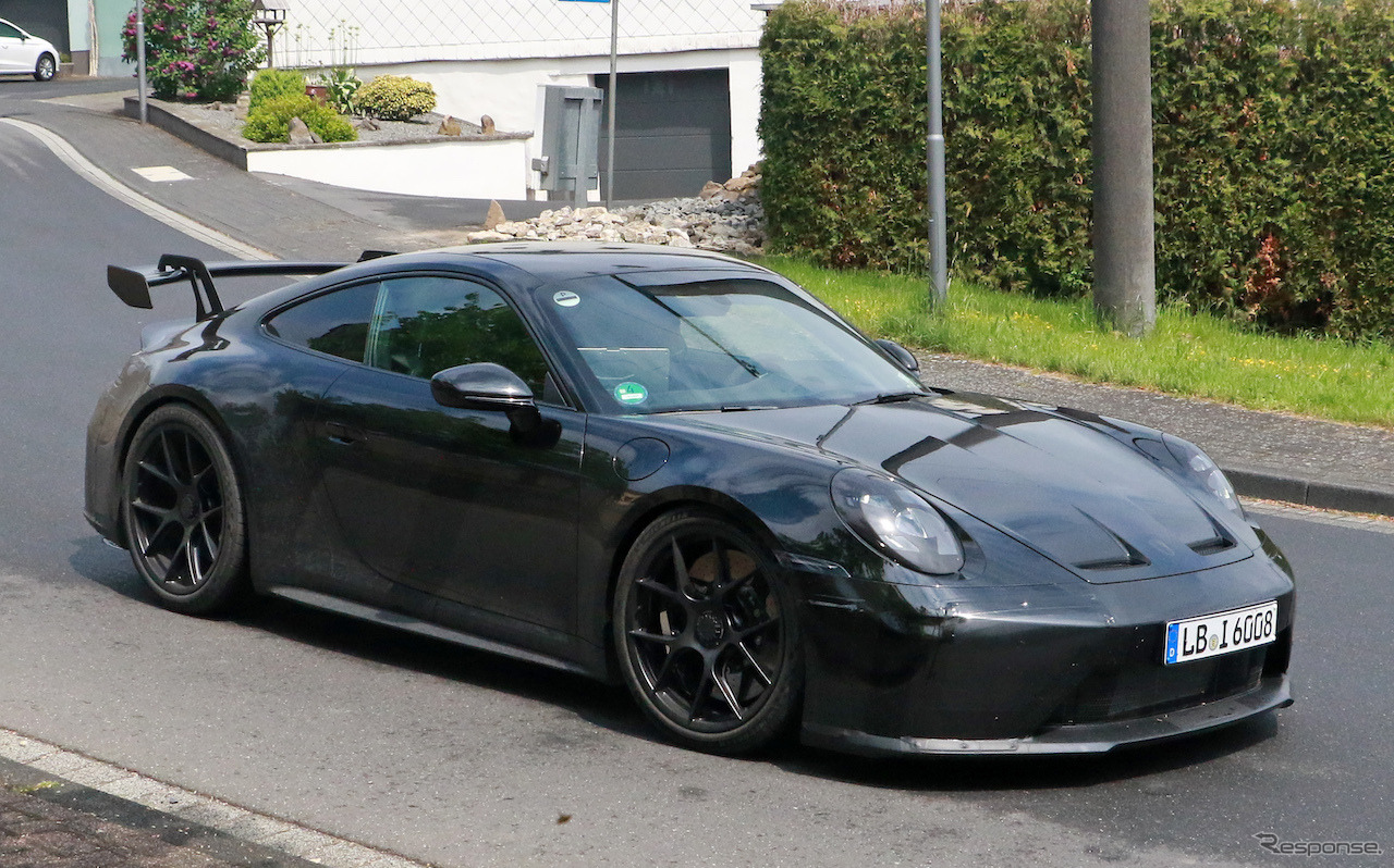 ポルシェ 911 GT3 改良新型プロトタイプ（スクープ写真）