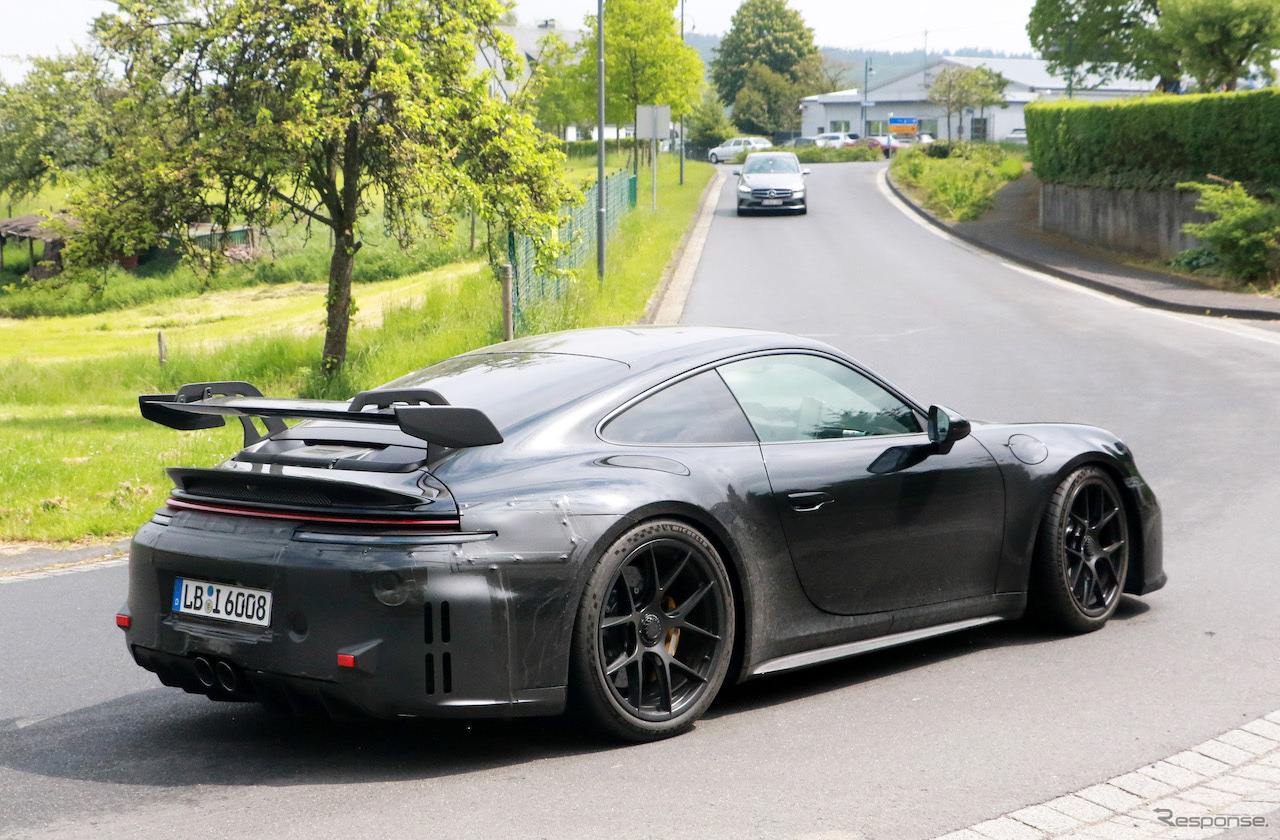 ポルシェ 911 GT3 改良新型プロトタイプ（スクープ写真）