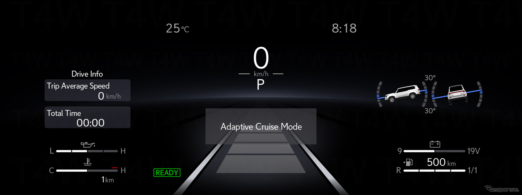レクサス GX（プロトタイプ）メーター表示イメージ
