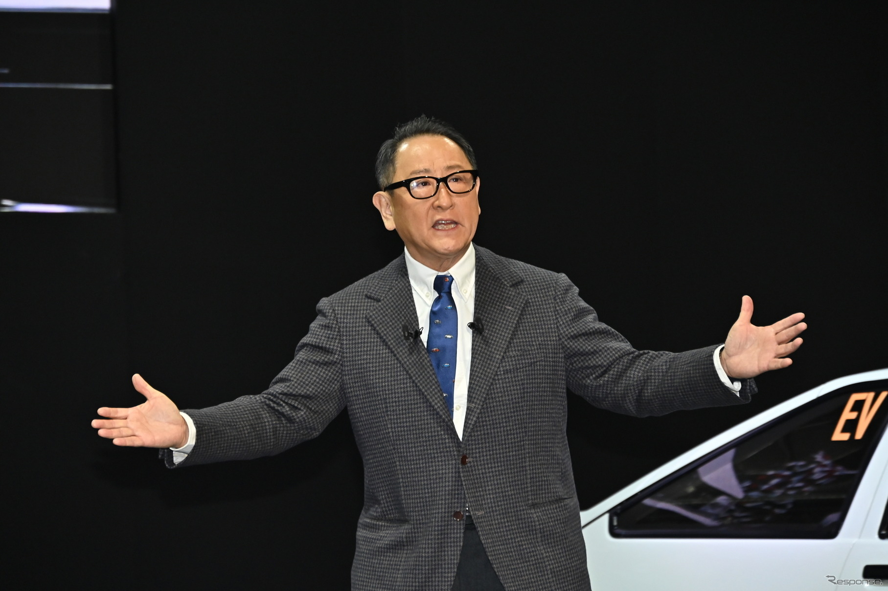 トヨタ自動車の豊田会長（東京オートサロン2023、当時は社長）