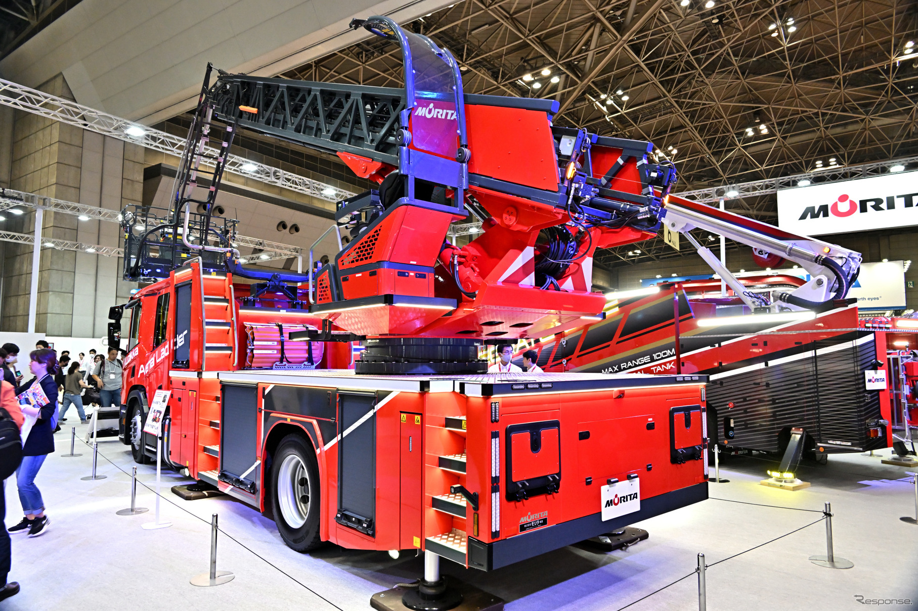 モリタ・ロイカ・エアリアルラダー（東京国際消防防災展2023）