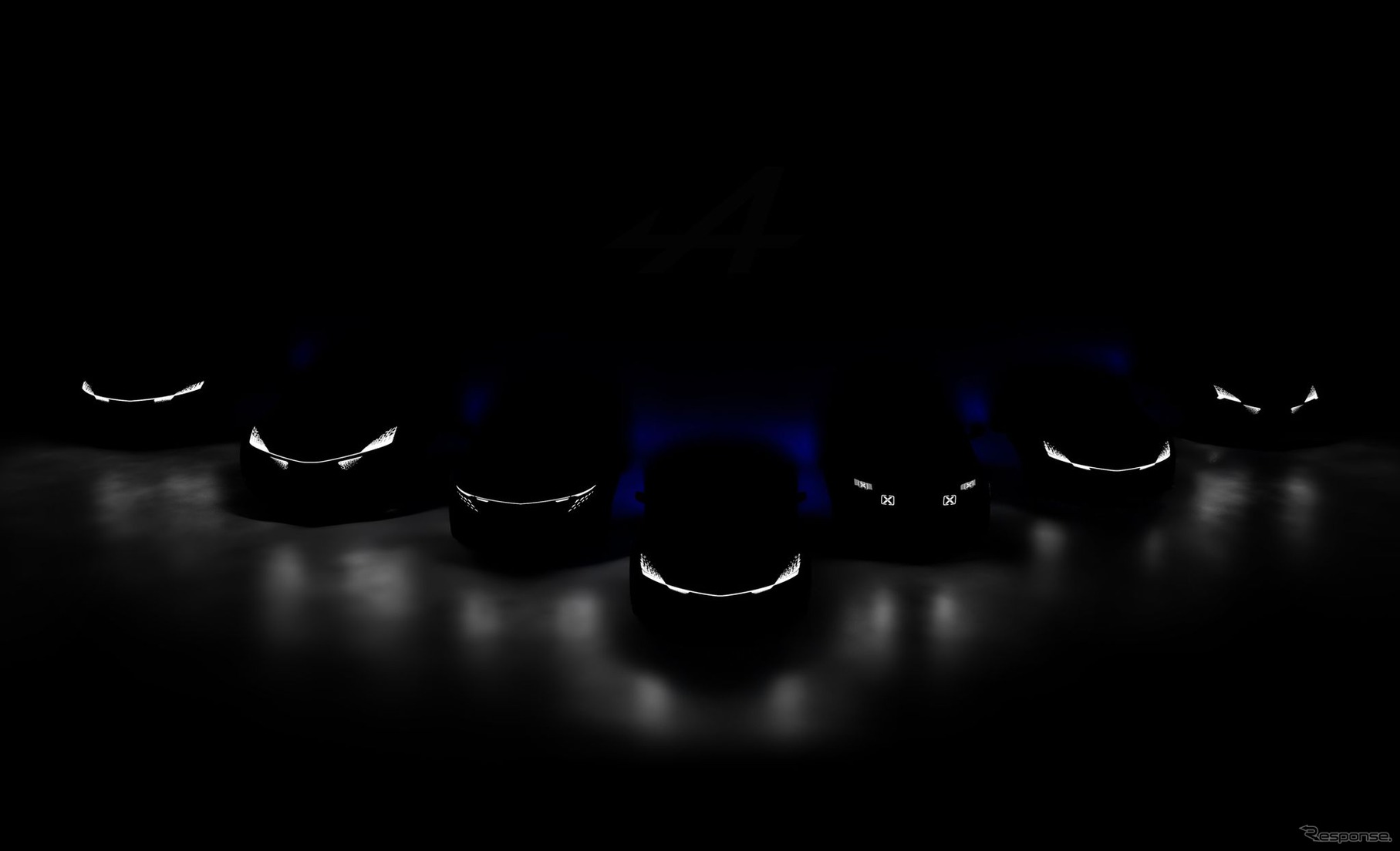 アルピーヌの新型EV 7車種のティザー写真