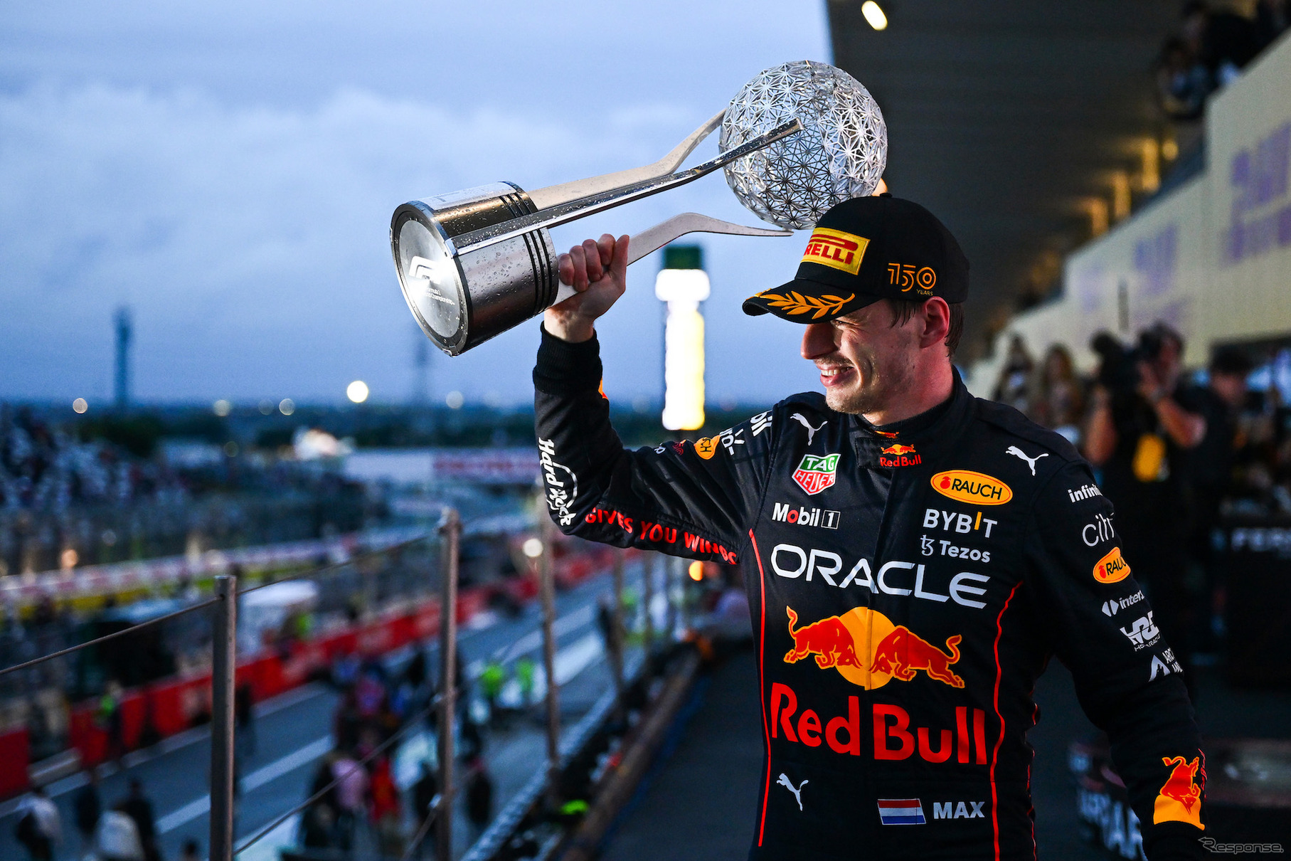 フェルスタッペンは2022年のF1王座獲得を鈴鹿で決めた。