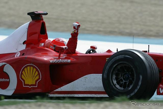 【F1フランスGP決勝】ミハエル、史上最速でタイトル奪取!!