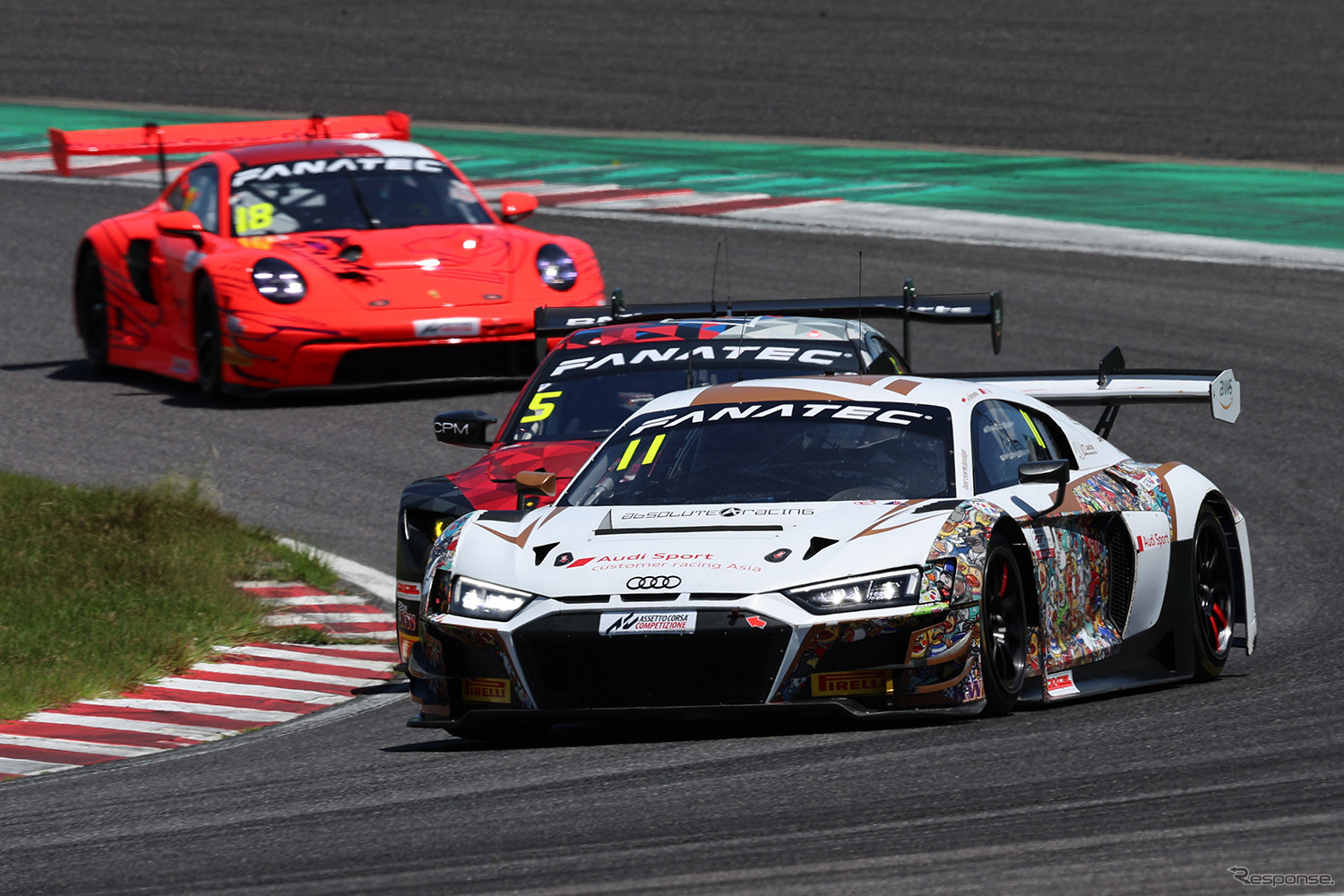 総合8位の#11 Audi Sport Asia Team Absolute