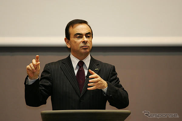 日産入社式、ゴーン社長「嵐の後のビジョンを明確に」