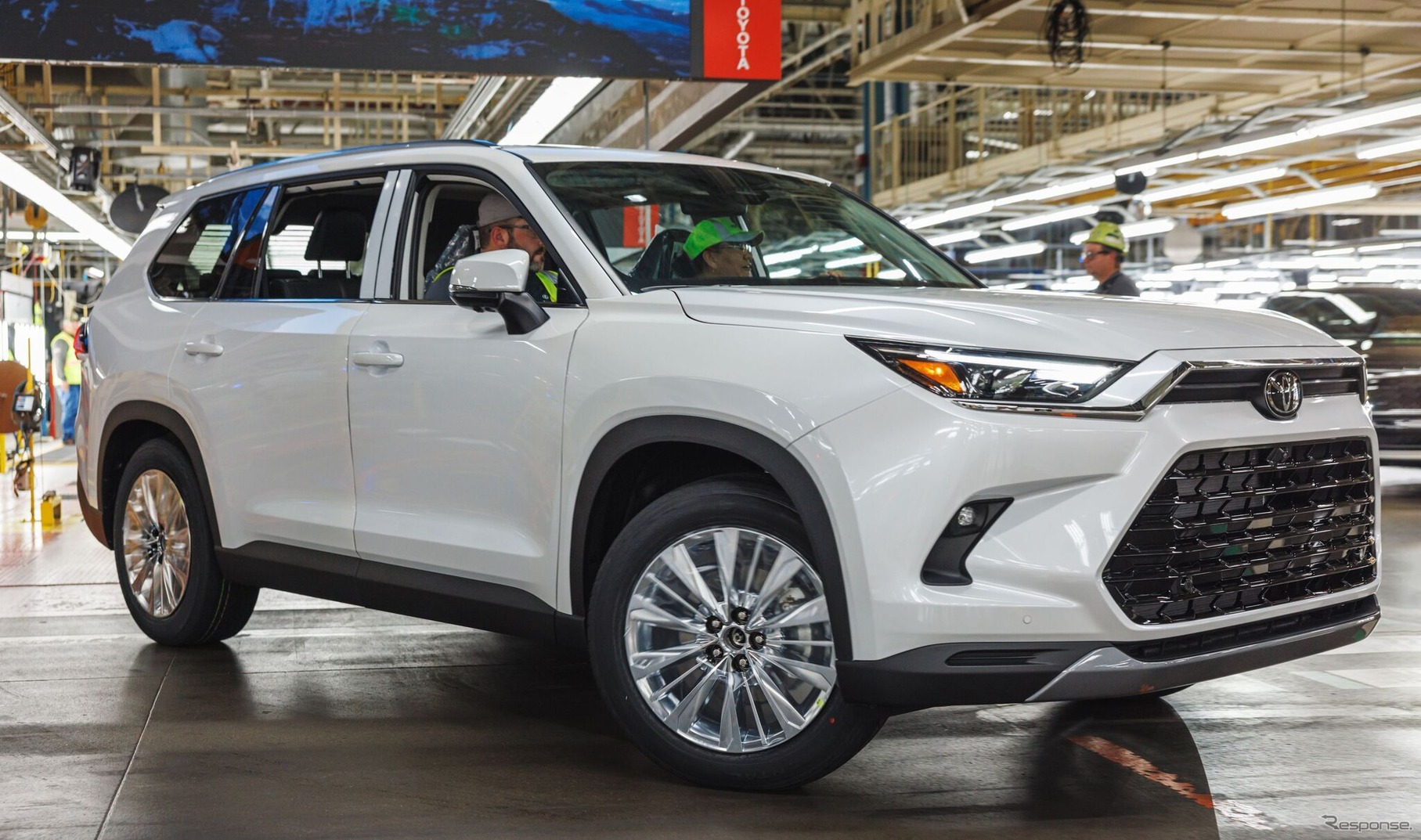 トヨタの米国インディアナ州プリンストン工場で生産を開始したグランドハイランダー