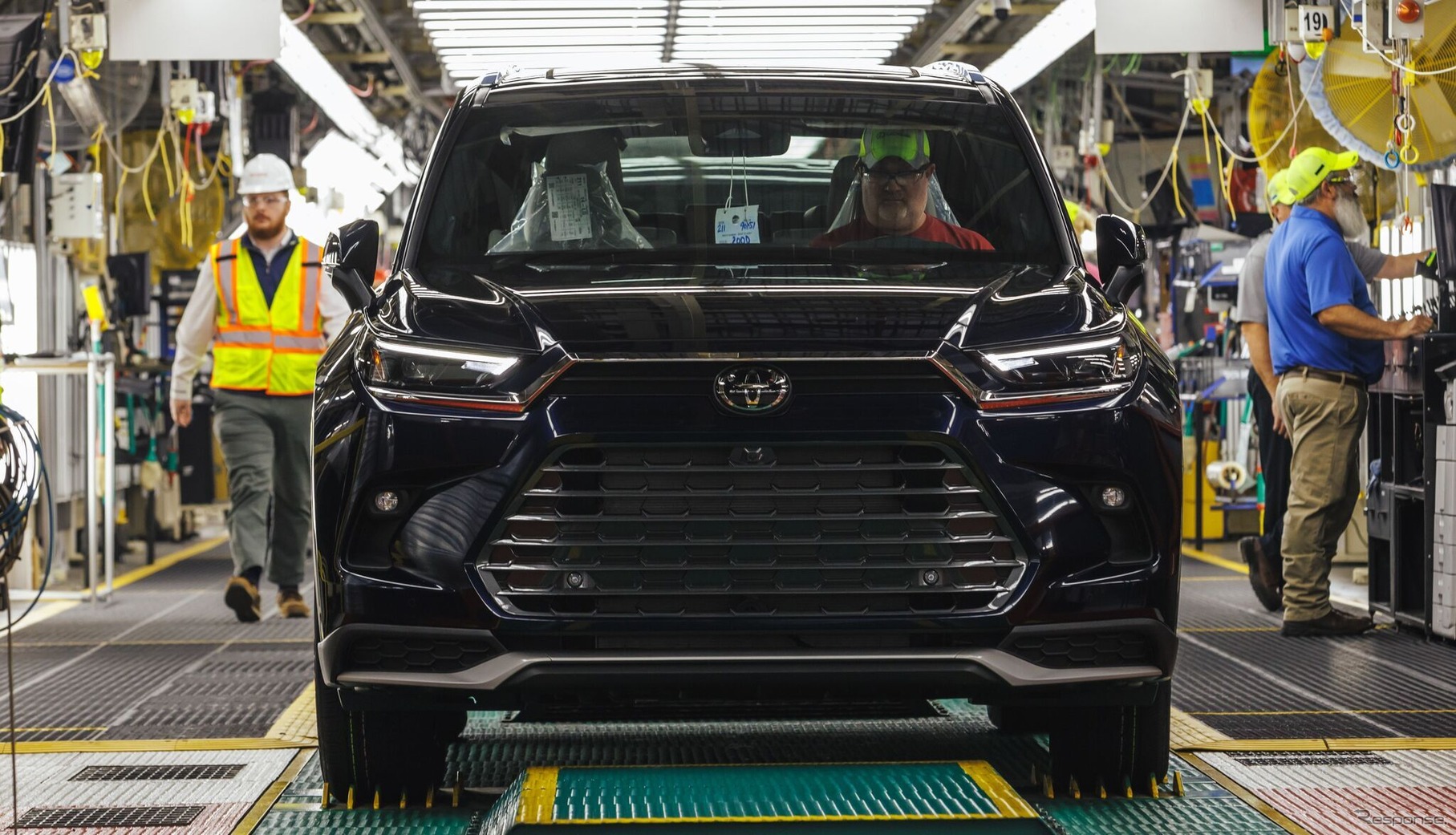 トヨタの米国インディアナ州プリンストン工場で生産を開始したグランドハイランダー