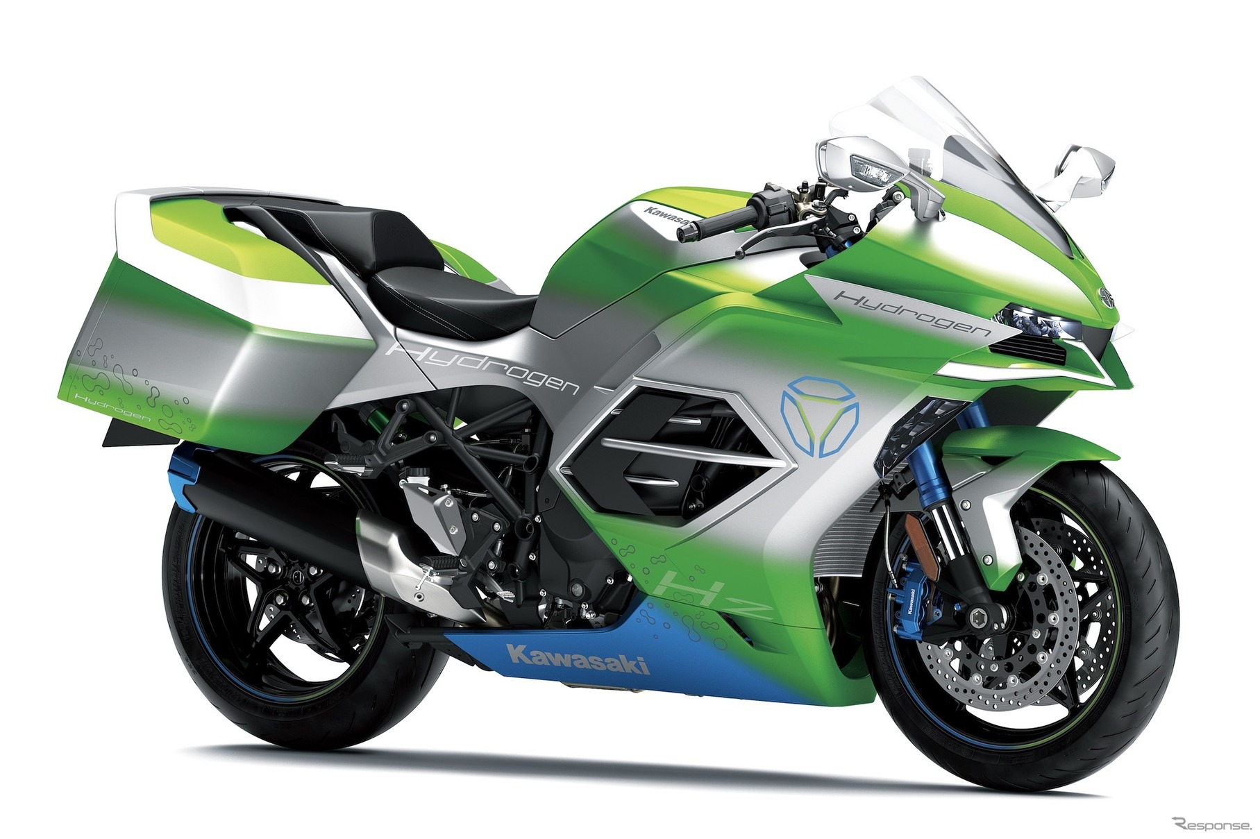カワサキが2030年前半に市場投入を計画する水素エンジンバイク（参考）