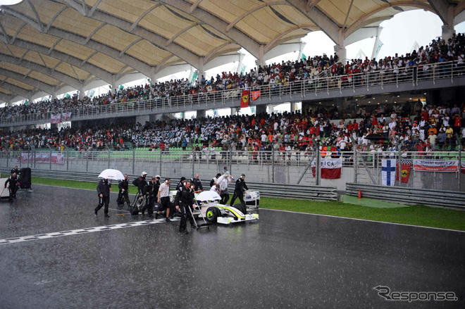 【F1マレーシアGP】決勝…降雨赤旗終了、バトン連勝