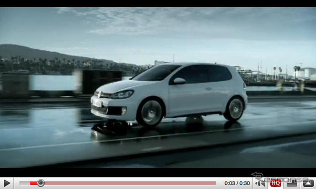 VW ゴルフ GTI 新型…クールなCM