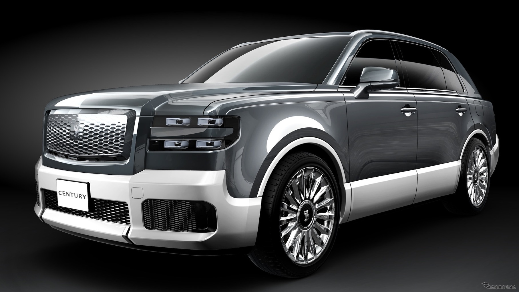 トヨタ・センチュリー新タイプ：黎明プロミネントグレー×シルバー）