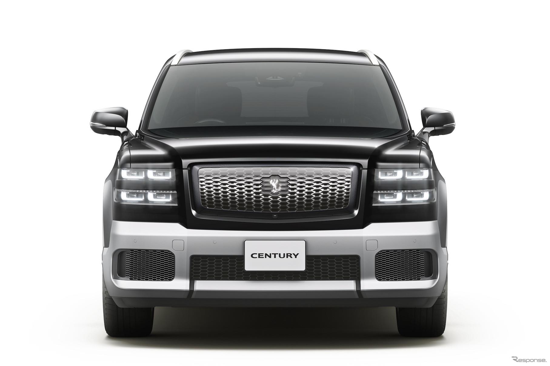 トヨタ・センチュリー新タイプ：麟鳳ブラック×シルバー、オプション装着車