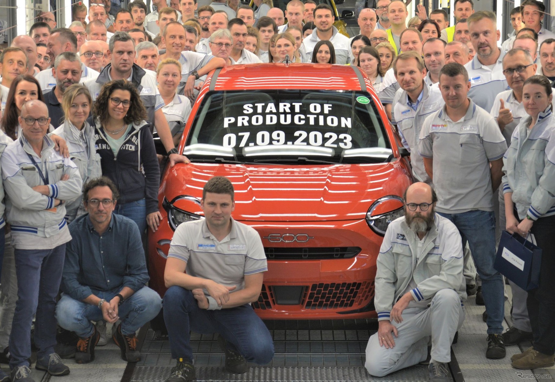 フィアット のイタリア・ティヒ工場で生産を開始した 600e
