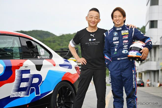 エルベレーシング 高橋克彦代表（左）と山西康司監督兼ドライバー（右）