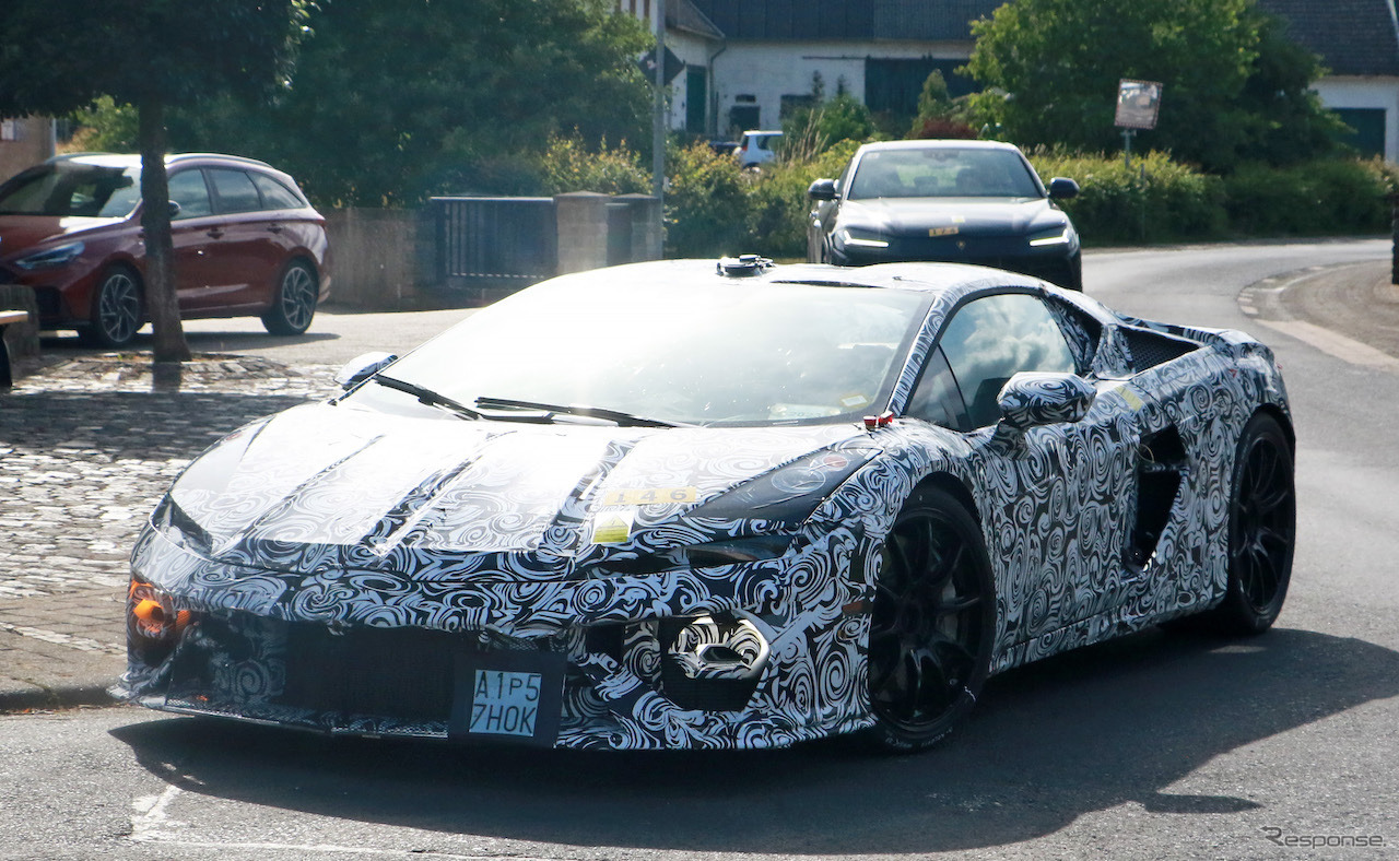 ランボルギーニ ウラカン 後継モデルのプロトタイプ（スクープ写真）