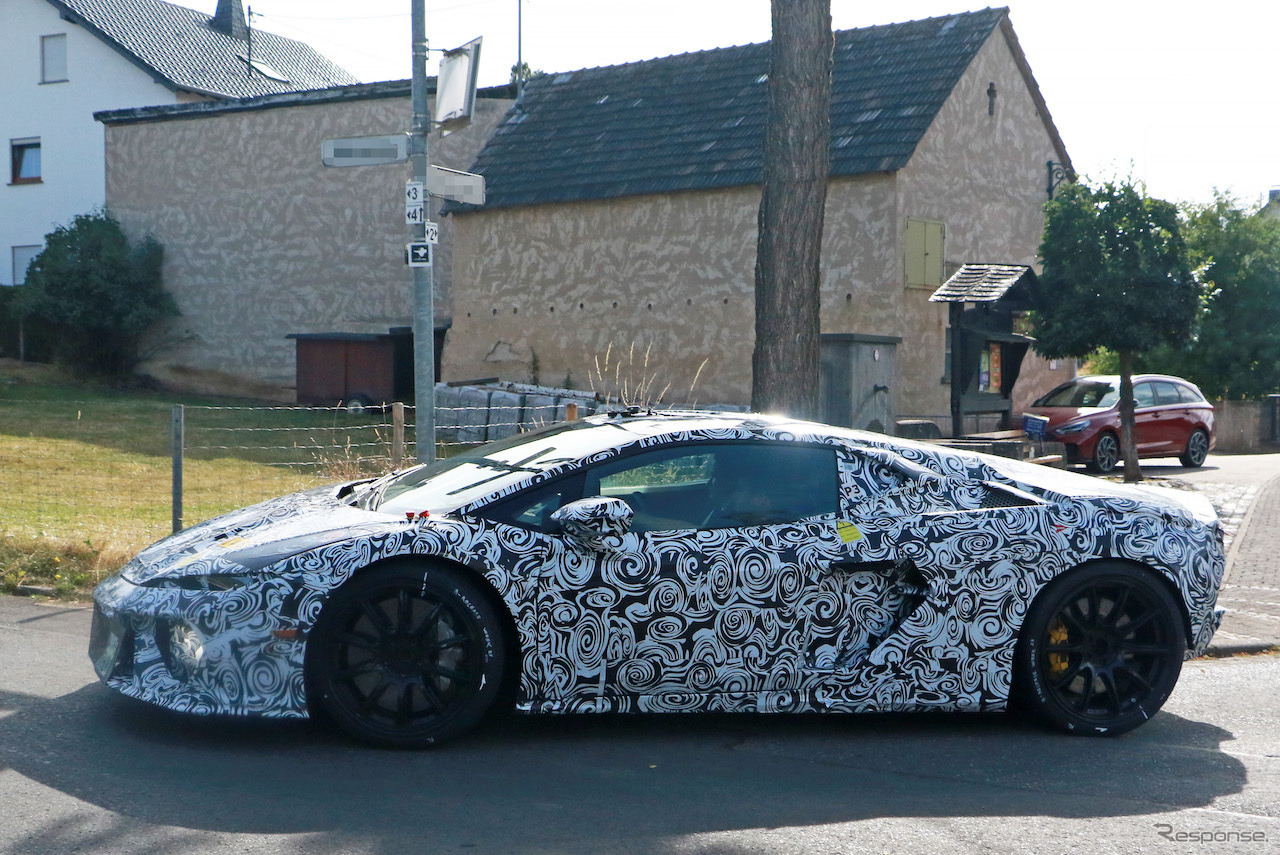 ランボルギーニ ウラカン 後継モデルのプロトタイプ（スクープ写真）