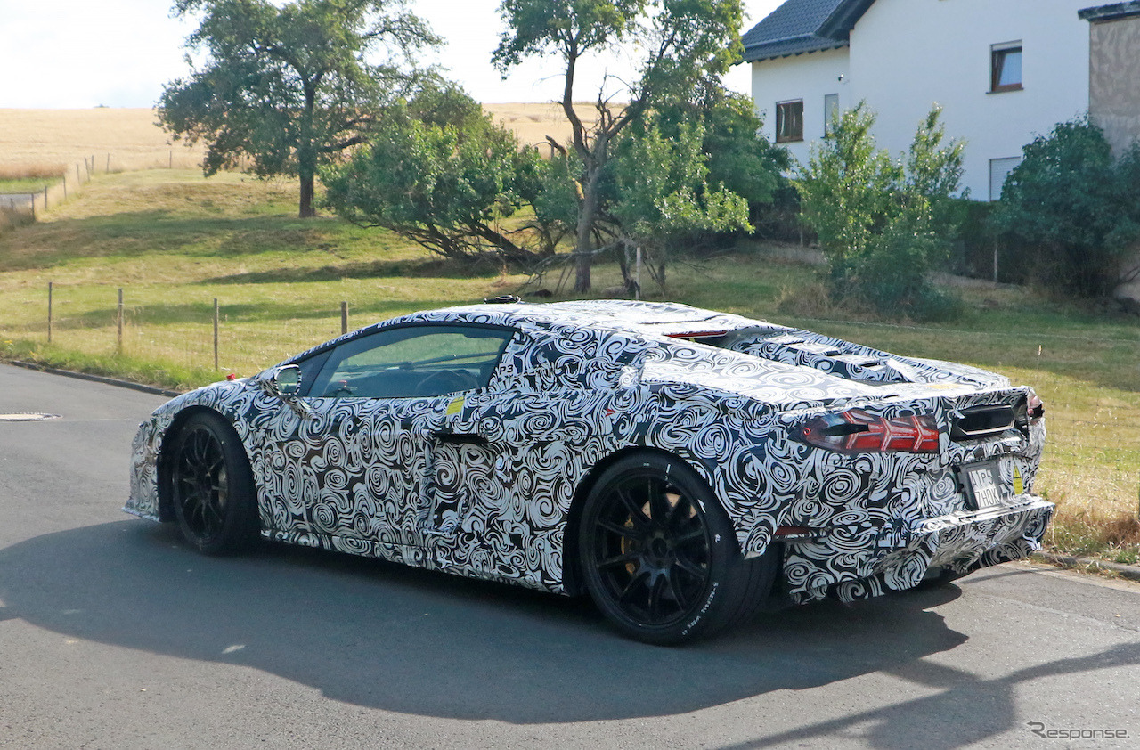 ランボルギーニ ウラカン 後継モデルのプロトタイプ（スクープ写真）
