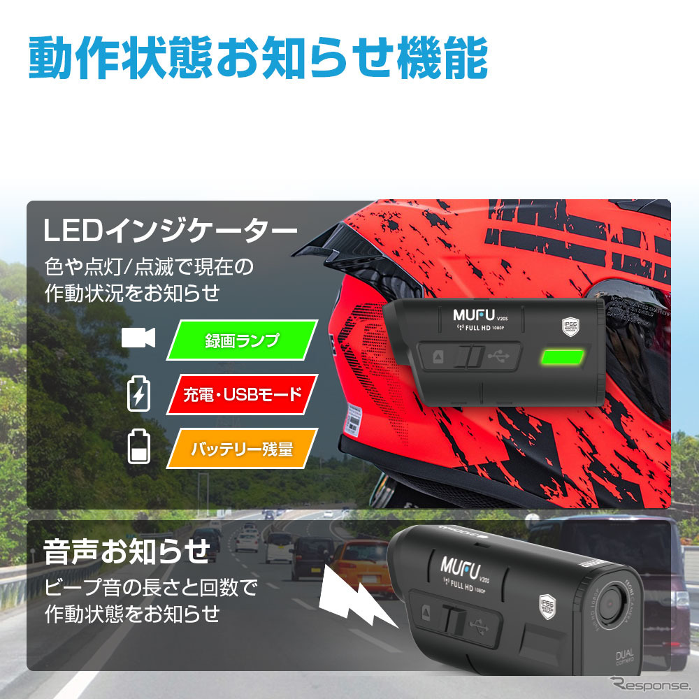 動作状態お知らせ機能