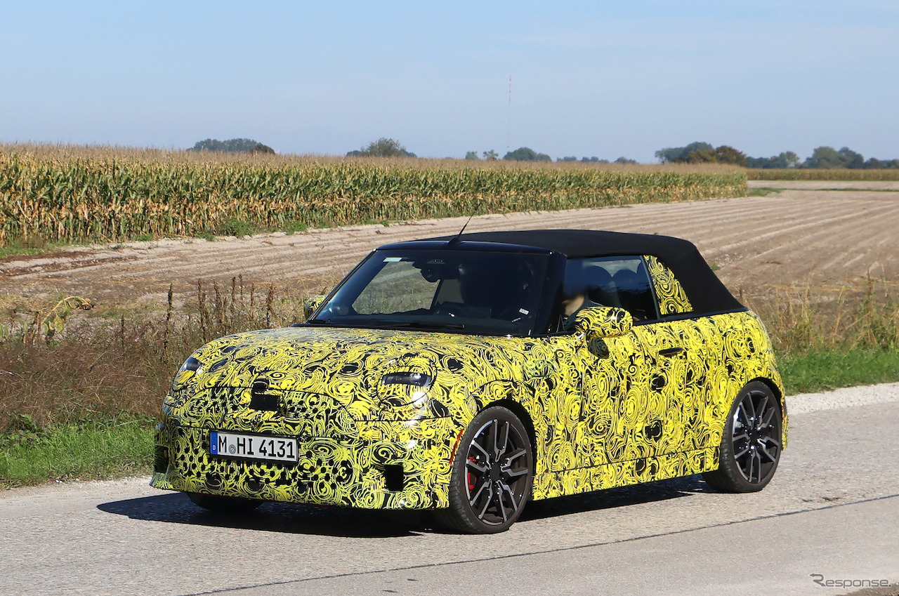 MINI コンバーチブル JCW 次期型プロトタイプ（スクープ写真）