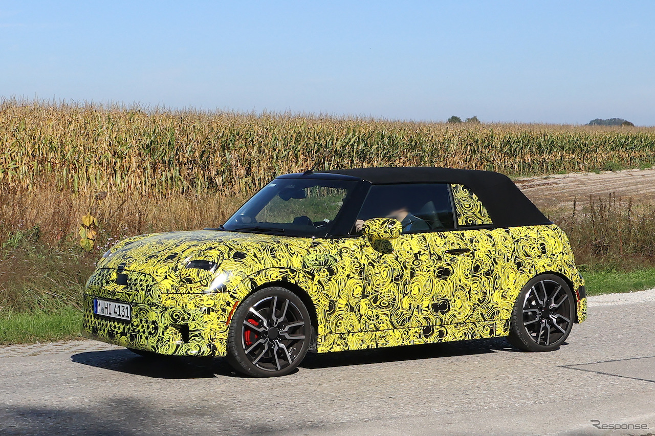 MINI コンバーチブル JCW 次期型プロトタイプ（スクープ写真）