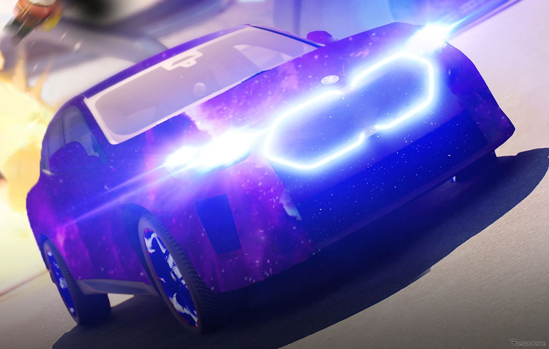 公式発表前にゲーム『フォートナイト』に登場するBMW iX2