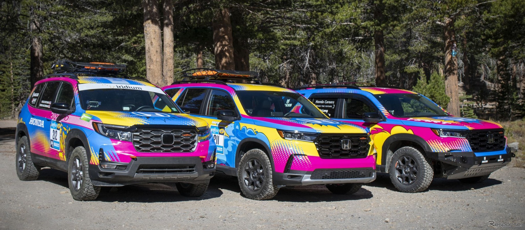 ホンダ・パスポート と パイロット のトレイルスポーツの米「Rebelle Rally」参戦車両